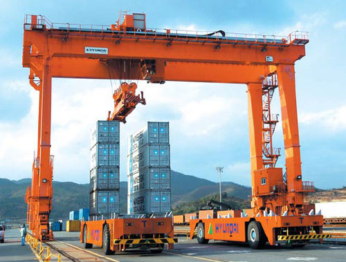 Fahrerloses Transportfahrzeug / FTF - Hyundai Samho Crane Division - für Container
