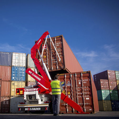 Container-Anhänger - X’TREM LOADER - Boxloader - für Hafenterminals / Seitenhub / selbstladend