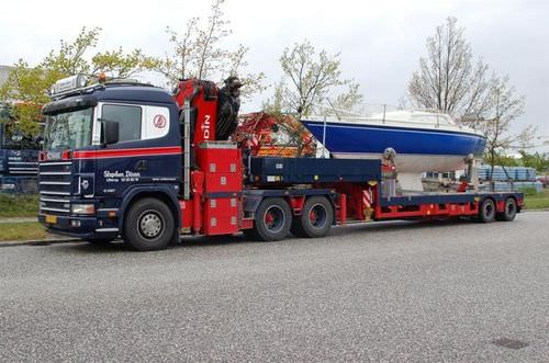 Schwertransport-Anhänger - MULTIFUNCTIONAL - Broshuis - für Boot / Tieflader