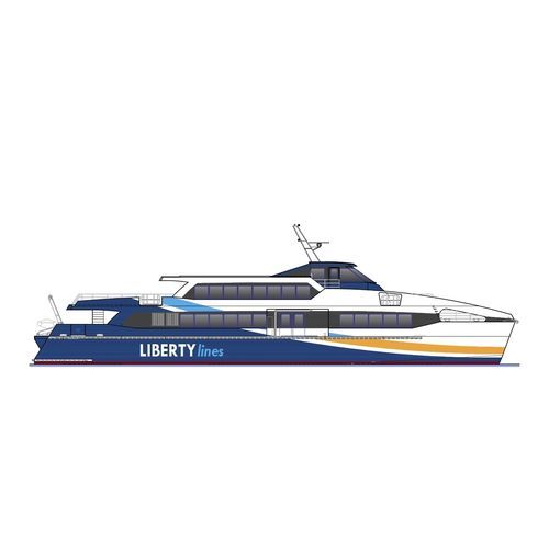 RoPax-Passagierfähre - Liberty Lines  - Armon Shipyards - hybrid
