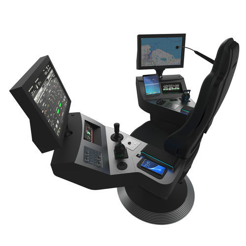 Bootsführersitz - COMMANDER XXL - Cleemann Chair-Systems - für Schiffe / mit integriertem Pult / hohe Rückenlehne