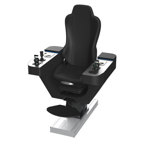 Bootsführersitz - COMMANDER XL  - Cleemann Chair-Systems - für Schiffe / mit Armlehnen / mit integriertem Pult
