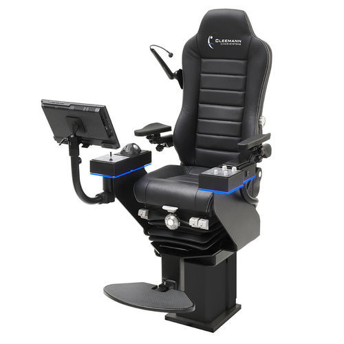 Steuermannsitz - COMMANDER L  - Cleemann Chair-Systems - für Schiffe / mit Armlehnen / mit integriertem Pult