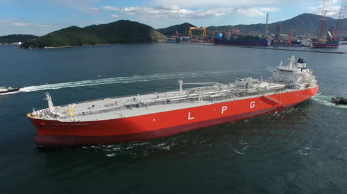 Flüssiggastanker-Frachtschiff - VLGC / VLAC - Hanwha Ocean