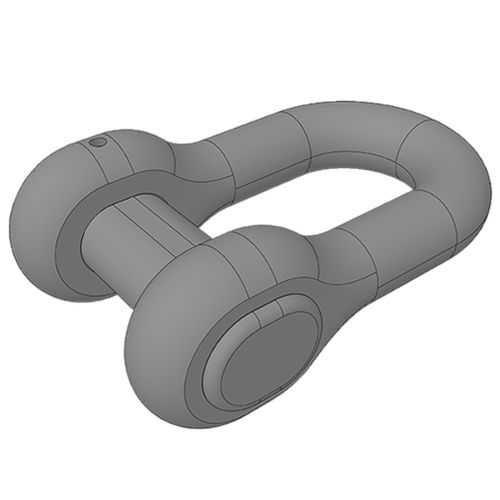 Gerader Schäkel für Schiffe - Damen Anchor & Chain Factory (AKF) - Verbindung für Ankerketten