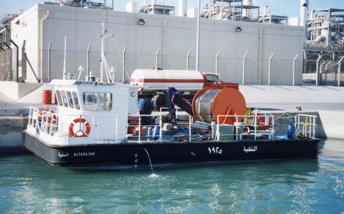 Arbeitsboot Berufsschiff - PollCraft  - Desmi - Umweltschutzboot / Katamaran / Innenborder