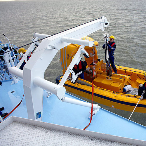 Davit für Rettungsboote - D-NPS.SP - d-i davit international-hische GmbH - für Schiffe / Schwerkraft / hydraulisch