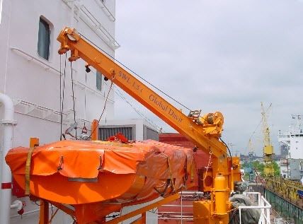 Davit für Schiffe - RHS.L.S. - GLOBAL DAVIT - für Mann-über-Bord-Boote / manuell