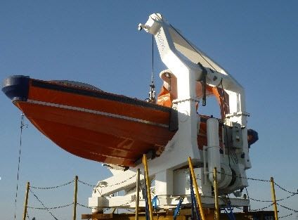 Davit für Schiffe - GLOBAL DAVIT - für Mann-über-Bord-Boote / hydraulisch / schwenkbar