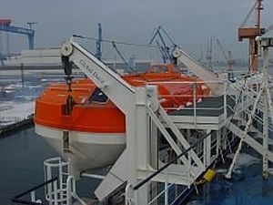 Davit für Schiffe - GS(L)P - GLOBAL DAVIT - für MOB-Boot / Schwerkraft