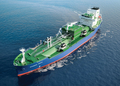 Flüssigerdgastanker-Frachtschiff - HYUNDAI MIPO DOCKYARD
