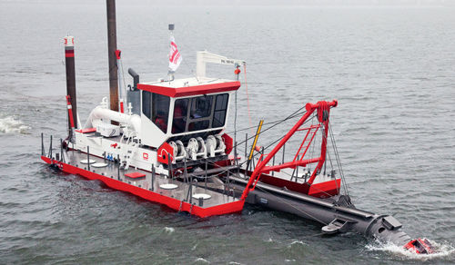 Arbeitsboot Berufsschiff - Beaver® 40 - Royal IHC - Schneidkopf-Saugbagger / Katamaran / Innenborder