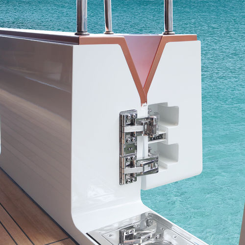 Tür für Schanzkleid - SMART BULWARK - Tecnimpianti SPA - für Yacht / für Boot / Aluminium