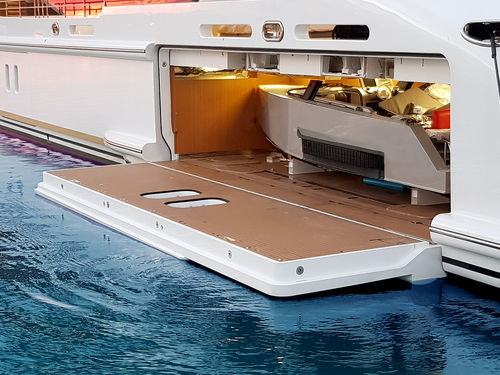 Hecktür für Garagen - bulwarks - Tecnimpianti SPA - für Yacht