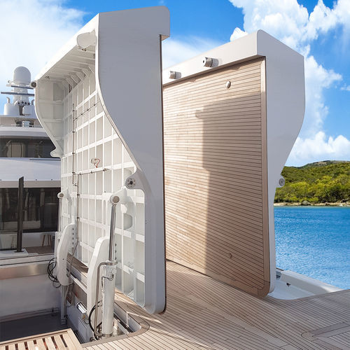 Bug-Tür - Tecnimpianti SPA - für Yacht / Seitenscharnier