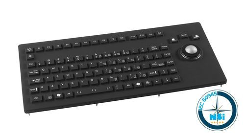 Computertastatur für Schiffe - RKCT92 - NSI - für Yachthafen / 92 Tasten / Trackball