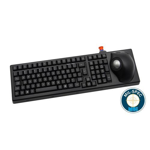 Tastatur / 101-104 Tasten - MKBE104 - NSI - wasserdicht / Trackball / IP65