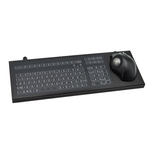 Computertastatur für Marineanwendungen - KSGE103-MC1 - NSI - 106 Tasten / wasserdicht / Trackball