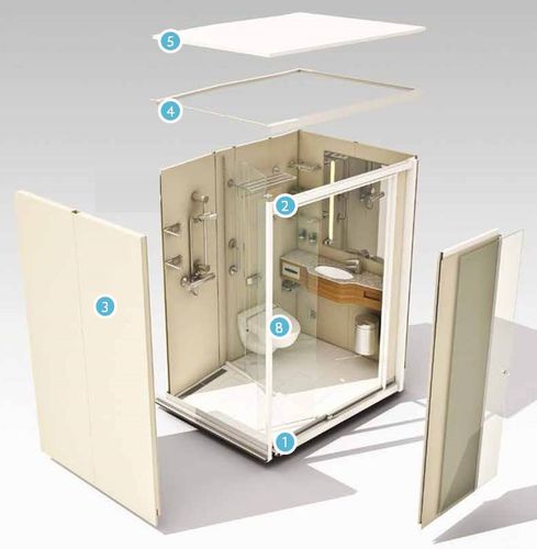 Fertigkabine für Schiffe - Wet units - R&M Marine Products