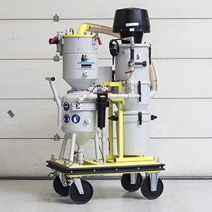 Sandstrahlmaschine für Werft - SSM 62-050 CE ATEX - Straaltechniek International - mobil