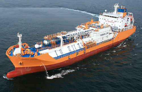 Flüssiggastanker-Frachtschiff - K Shipbuilding
