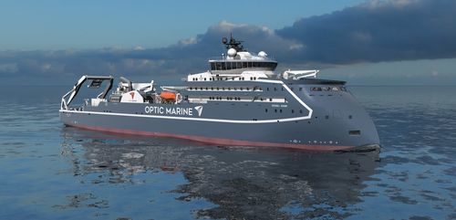 Kabellegeschiff - OMS TBN II - ULSTEIN - für Gewässervermessung / hybrid