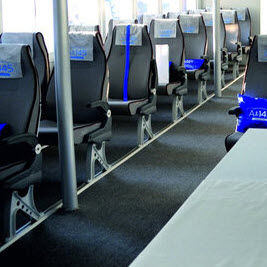 Sitz für Passagierschiffe - CRUISE 2000 - West Mekan - mit Armlehnen / hohe Rückenlehne
