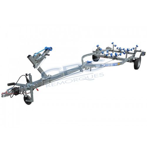 Straßenanhänger - M0550F - sarl CBS Remorques - für Boot / einachsig / Rollen