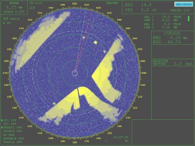 Radar-Simulation-Software - VR-ARPA - NAUDEQ - für Schiffe