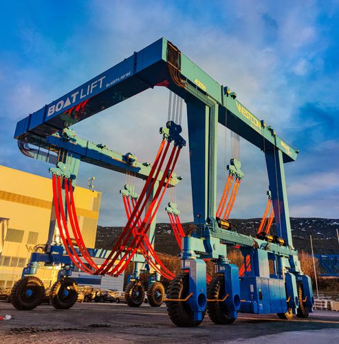 Ferngesteuerter Travellift - BL420-TL90°RC - BOAT LIFT - mit Allradlenkung / für Schwerlasten / für Hubanwendungen