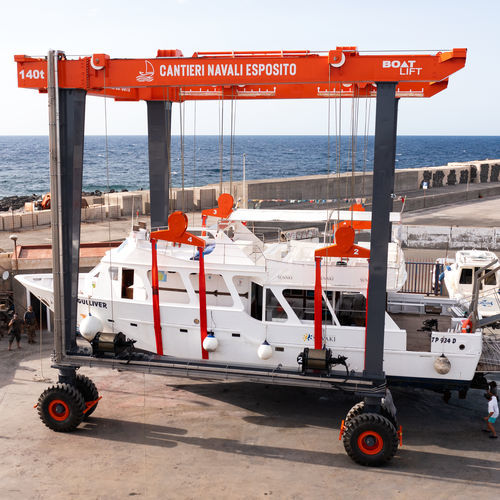 Ferngesteuerter Travellift - BL140TL-RC - BOAT LIFT - Vierradantrieb / mit Allradlenkung / für Schwerlasten