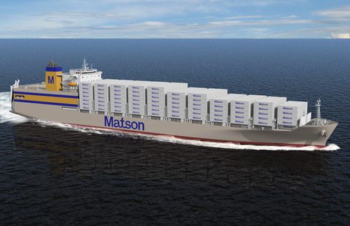 Containerschiff-Frachtschiff - Kanaloa Class  - General Dynamics NASSCO - mit Flüssigerdgas-Antrieb (LNG)