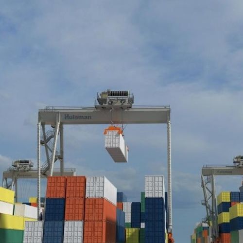 Automatischer Container-Stapelkran - Huisman
