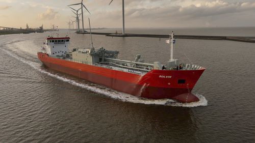 Zementfrachter-Frachtschiff - Solvik - Royal Bodewes - Eisklasse / hybrid