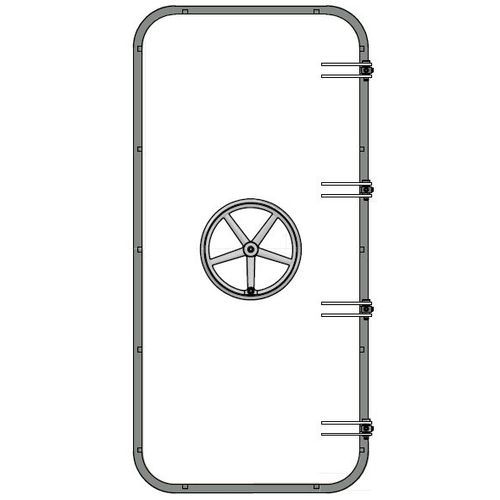 Tür für Schiffe - WRD S3-30 - Libra-Plast AS - wasserdicht / Stahl / MED