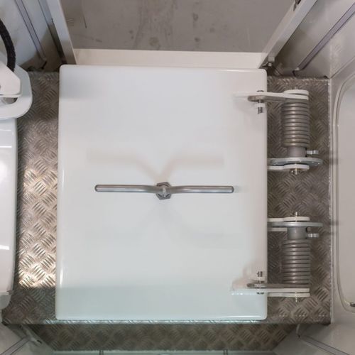 Deckluke für Schiffe - WRH-E-A60 S2 - Libra-Plast AS - quadratisch / öffnend / wetterdicht