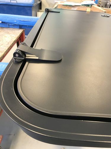Deckluke für Schiffe - SLH-S series - Libra-Plast AS - quadratisch / öffnend / mit zwei Innengriffen