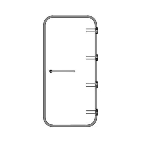 Tür für Schiffe - WRD A3-045 - Libra-Plast AS - wasserdicht / Aluminium / MED