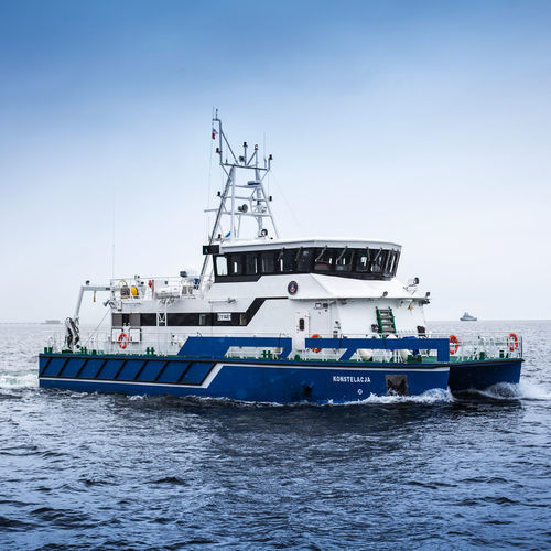 Boot für hydrographische Studien Berufsschiff - Konstelacja - UKI Workboat - Katamaran / Innenborder / Aluminium