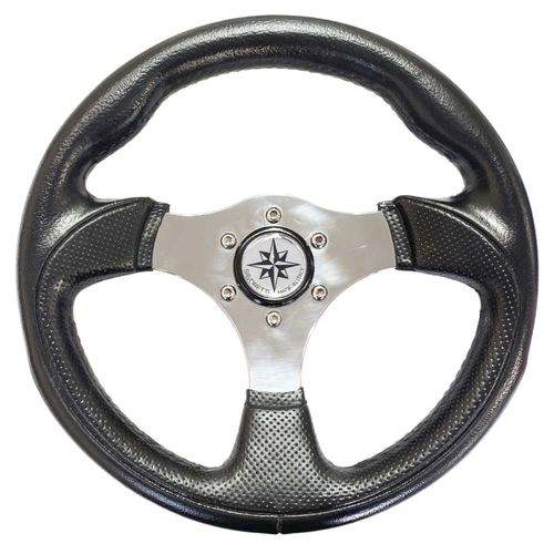 Motorboot-Lenkrad / Edelstahl - T12 series - SAVORETTI ARMANDO & C. s.n.c. - polyurethanbeschichtet / Segelbootrennen / 3-Speichen