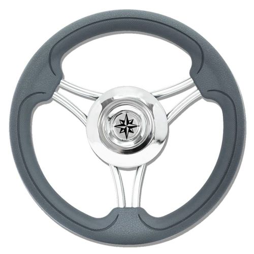 Motorboot-Lenkrad / Edelstahl - T22K series - SAVORETTI ARMANDO & C. s.n.c. - polyurethanbeschichtet / Segelbootrennen / 6-Speichen