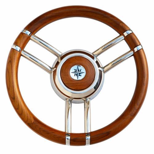 Motorboot-Lenkrad / Holz - T27LTE-LMO series - SAVORETTI ARMANDO & C. s.n.c. - Teakholz / Mahagoni / traditionell