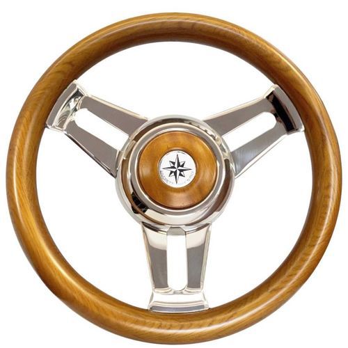 Motorboot-Lenkrad / Teakholz - T30 series - SAVORETTI ARMANDO & C. s.n.c. - Mahagoni / klassisch / 6-Speichen