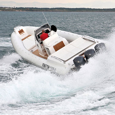 Außenborder-Schlauchboot - 40 SPORT FB - Heaven Gommoni - halbstarr / mit Mittelkonsole / max. 18 Personen