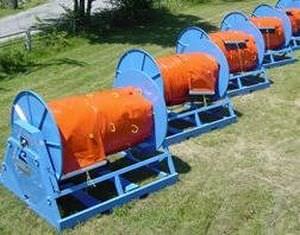 Rollreffanlage für Ölsperren / Container - Elastec