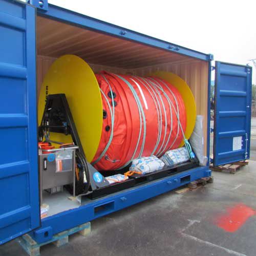 Rollreffanlage für Ölsperren / Container - Markleen Terra