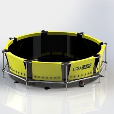 Behälter für Flüssigkeiten - ECOTANK - Markleen Terra - zur temporären Einlagerung / mit Rahmen / tragbar