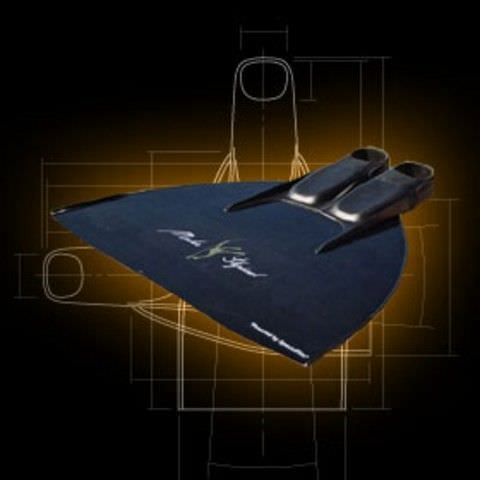 Monoflosse für Apnoe-Taucher - DOLPHIN  - Specialfins Ltd. - Carbon / Vollfuß