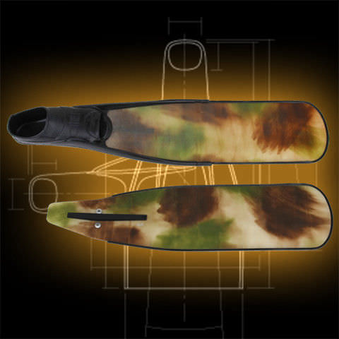 Flosse zum Speerfischen - KELPIE - Specialfins Ltd. - Gummi / Vollfuß