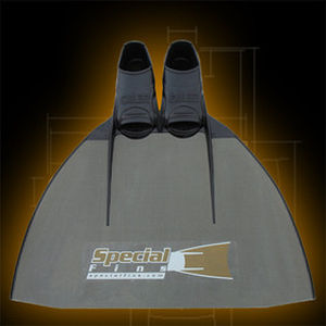 Monoflosse für Apnoe-Taucher - HYBRID PRO  - Specialfins Ltd. - Carbon / Gummi / Vollfuß